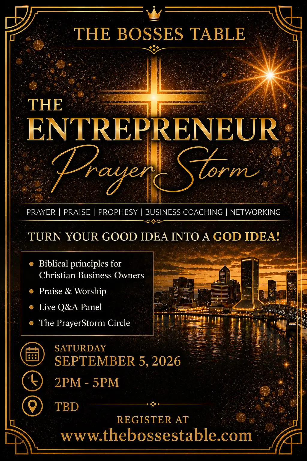 Entrepreneur Prayerstorm flyer
